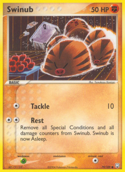 Swinub - pokemon TCG Card