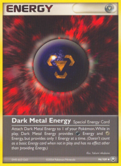 Dark Metal Energy - pokemon TCG Card