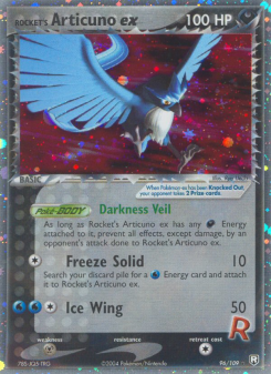 Rocket's Articuno ex - pokemon TCG Card
