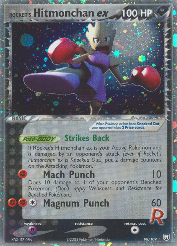Rocket's Hitmonchan ex - Pokémon TCG Card
