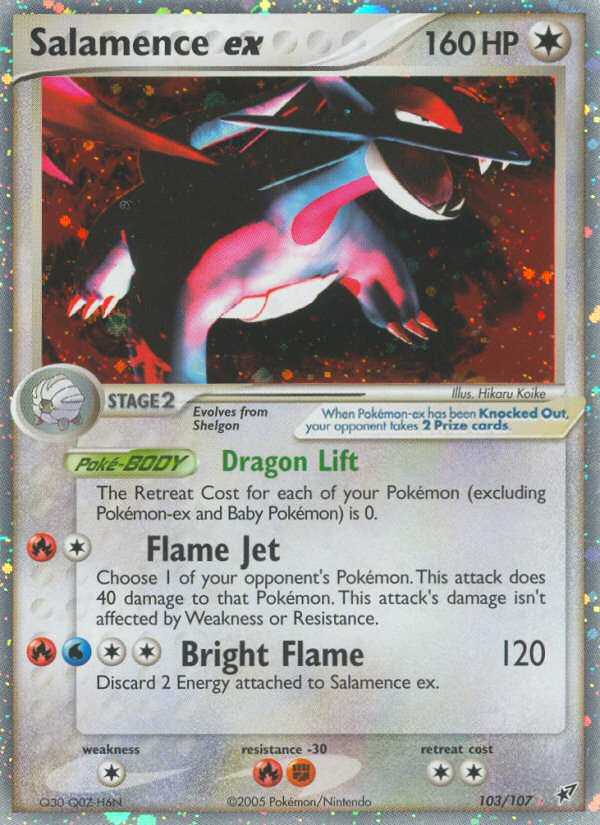 Salamence ex - Pokémon TCG Card