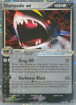 Sharpedo ex - pokemon TCG Card
