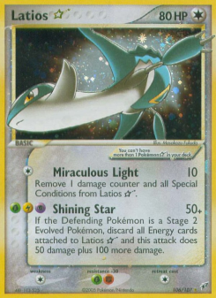 Latios Star - pokemon TCG Card