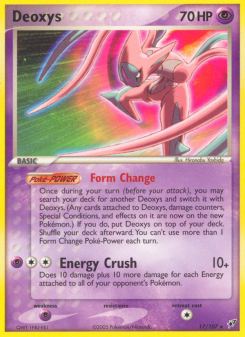 Deoxys - pokemon TCG Card