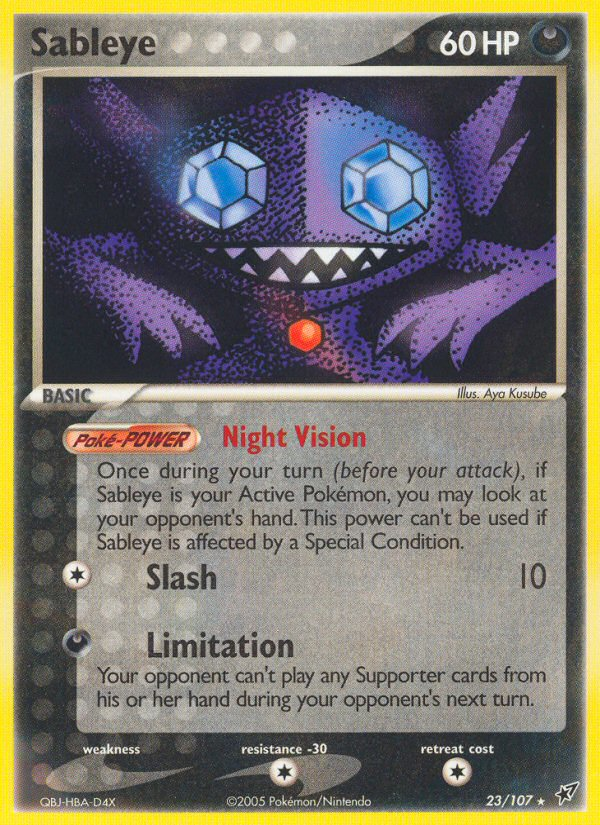 Sableye - Pokémon TCG Card