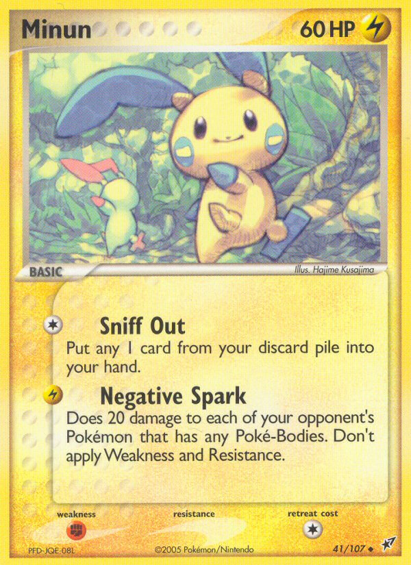 Minun - Pokémon TCG Card