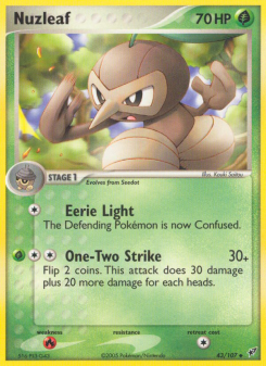 Nuzleaf - pokemon TCG Card