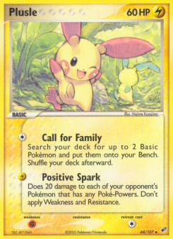 Plusle - pokemon TCG Card