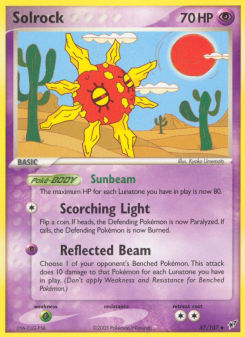 Solrock - pokemon TCG Card