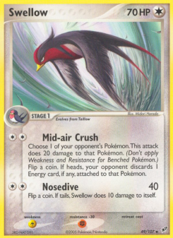 Swellow - pokemon TCG Card