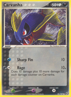 Carvanha - pokemon TCG Card