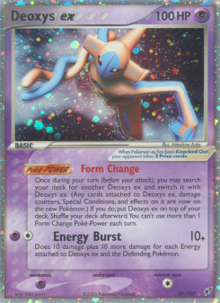 Deoxys ex - pokemon TCG Card
