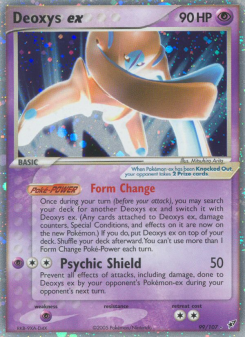 Deoxys ex - pokemon TCG Card