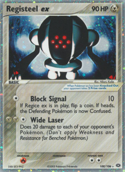 Registeel ex - pokemon TCG Card