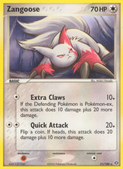 Zangoose - pokemon TCG Card
