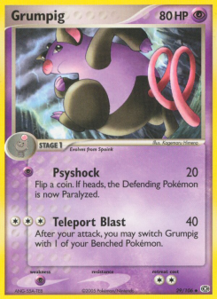 Grumpig - pokemon TCG Card