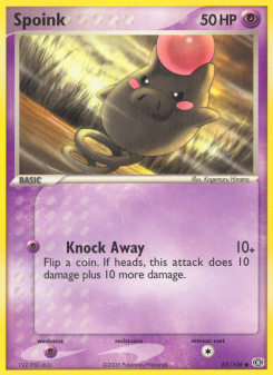 Spoink - pokemon TCG Card
