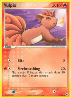 Vulpix - pokemon TCG Card