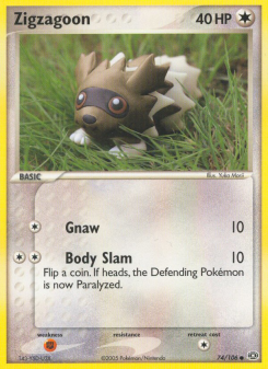 Zigzagoon - pokemon TCG Card