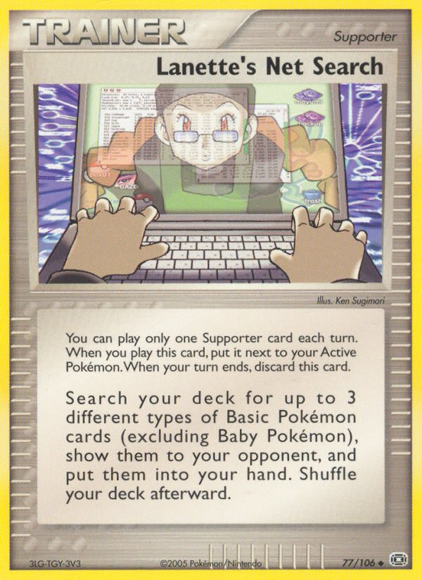 Lanette's Net Search - Pokémon TCG Card