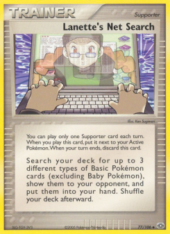 Lanette's Net Search - pokemon TCG Card