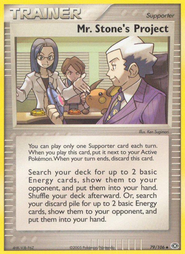 Mr. Stone's Project - Pokémon TCG Card