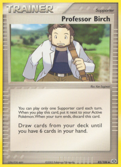 Professor Birch - pokemon TCG Card