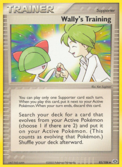 Wally's Training - pokemon TCG Card