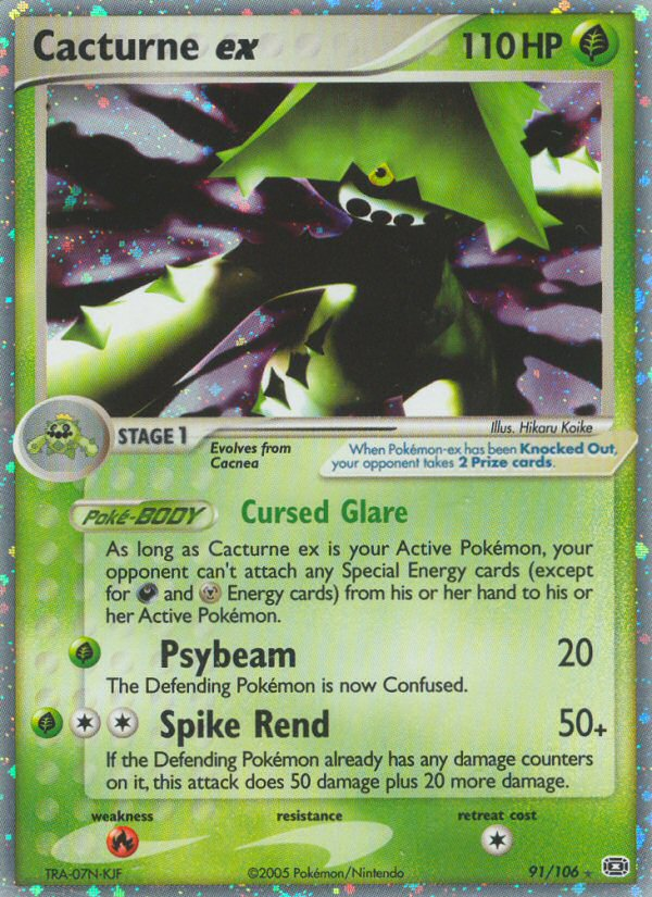 Cacturne ex - Pokémon TCG Card