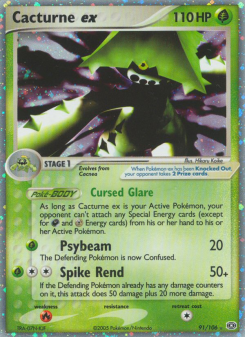 Cacturne ex - pokemon TCG Card
