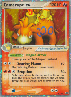 Camerupt ex - pokemon TCG Card