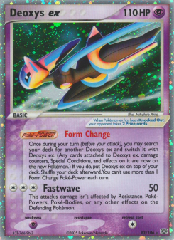 Deoxys ex - pokemon TCG Card