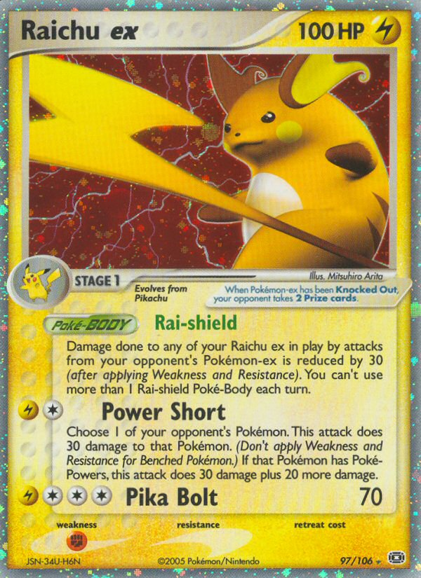 Raichu ex - Pokémon TCG Card
