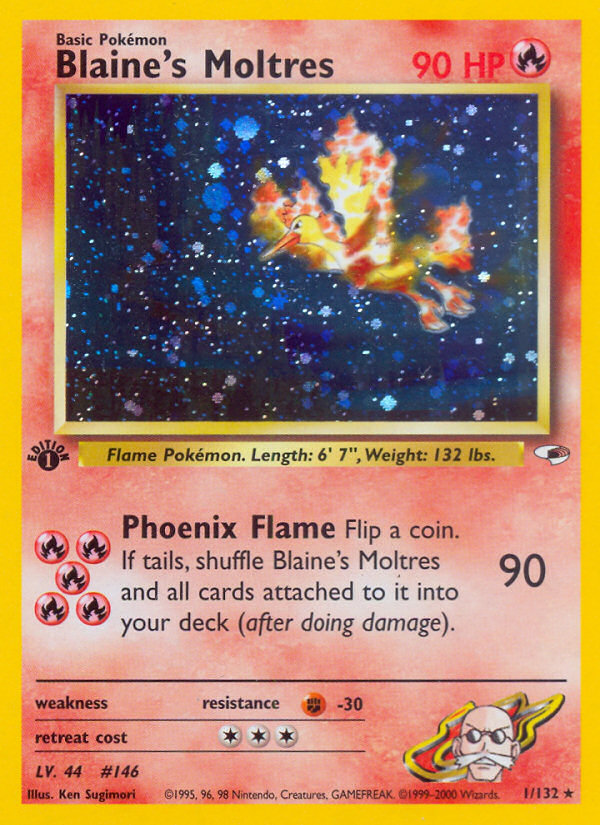 Blaine's Moltres - Pokémon TCG Card