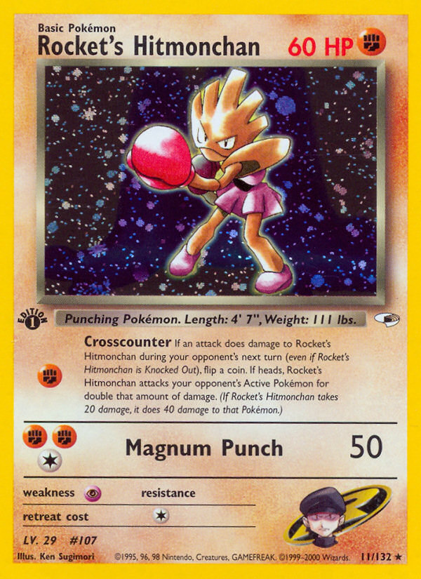Rocket's Hitmonchan - Pokémon TCG Card
