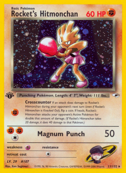 Rocket's Hitmonchan - pokemon TCG Card