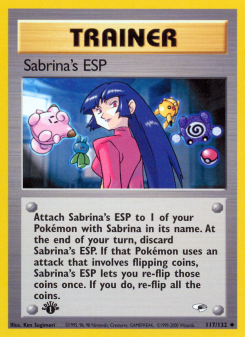 Sabrina's ESP - pokemon TCG Card