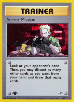 Secret Mission - pokemon TCG Card