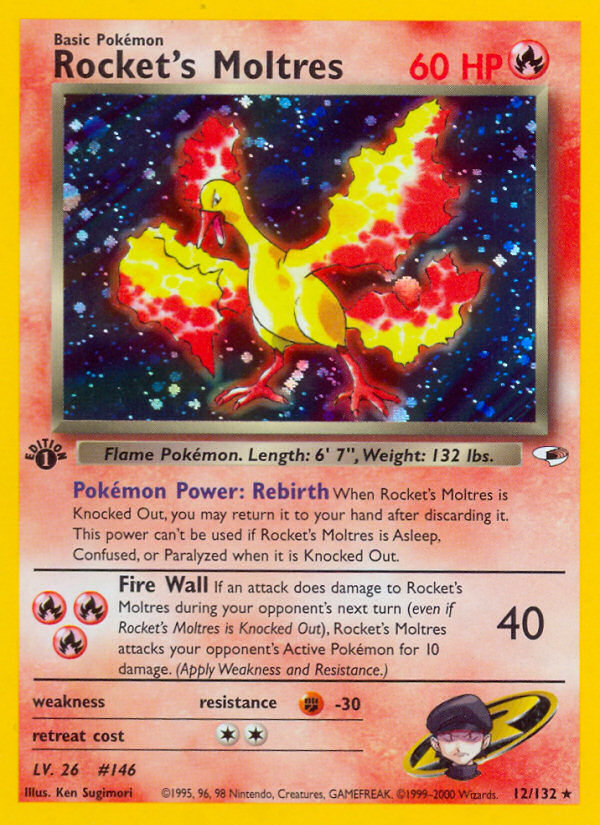 Rocket's Moltres - Pokémon TCG Card