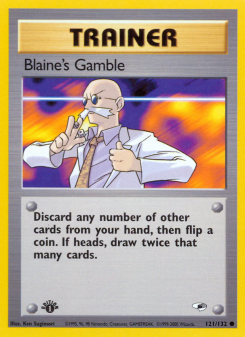 Blaine's Gamble - pokemon TCG Card