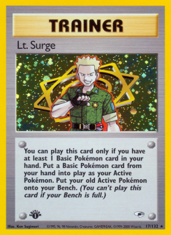 Lt. Surge - pokemon TCG Card