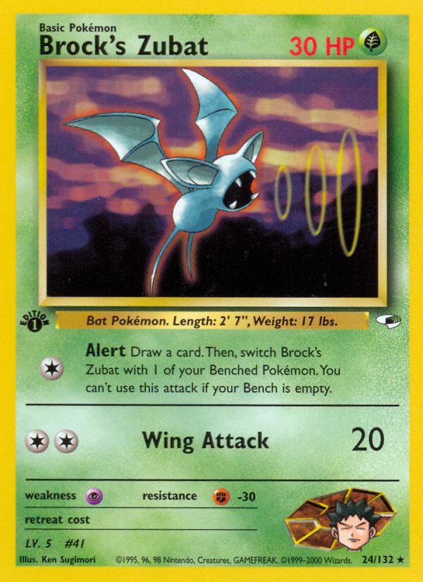 Brock's Zubat - Pokémon TCG Card