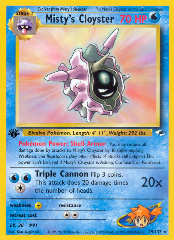 Misty's Cloyster - Pokémon TCG Card