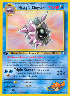 Misty's Cloyster - pokemon TCG Card