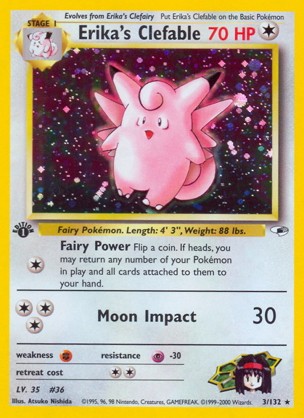 Erika's Clefable - Pokémon TCG Card