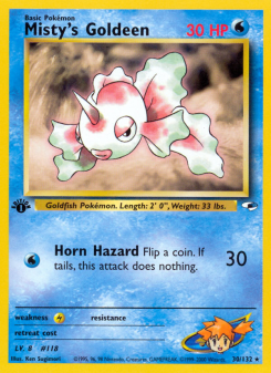 Misty's Goldeen - pokemon TCG Card