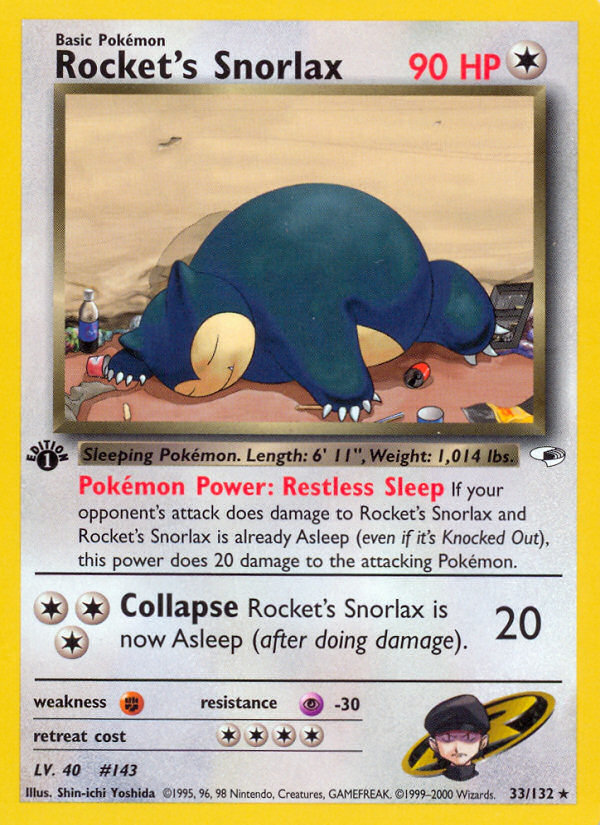 Rocket's Snorlax - Pokémon TCG Card