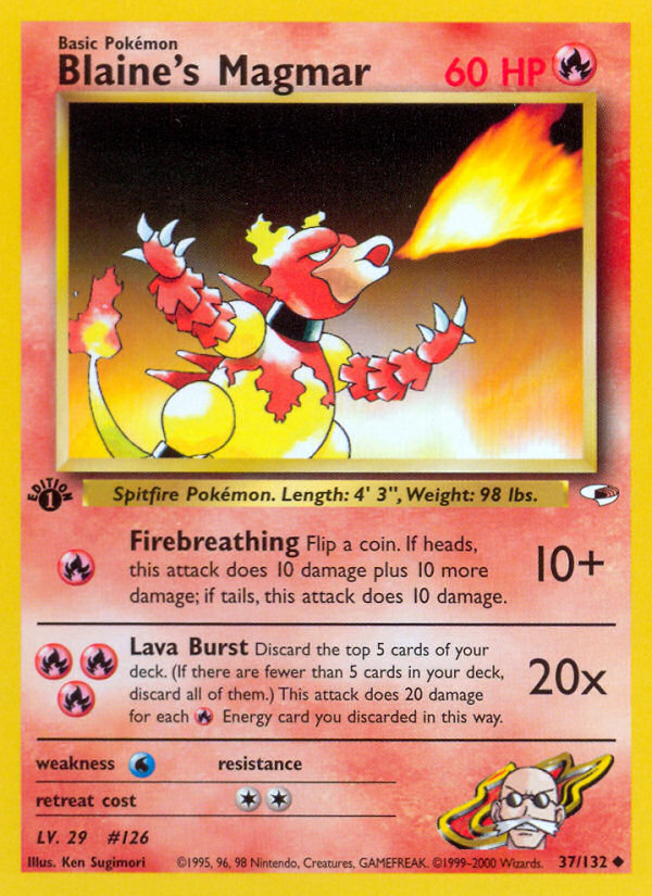 Blaine's Magmar - Pokémon TCG Card