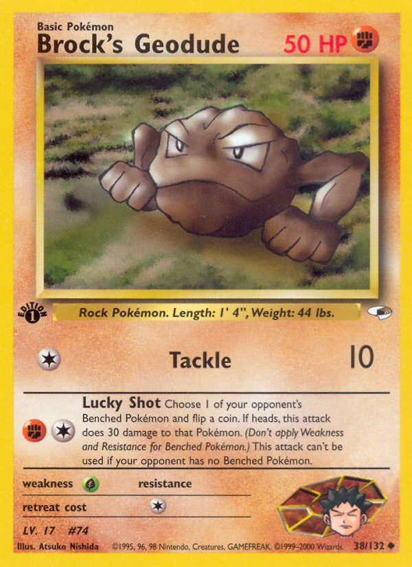 Brock's Geodude - Pokémon TCG Card