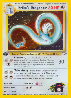 Erika's Dragonair - pokemon TCG Card